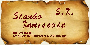 Stanko Kamišević vizit kartica